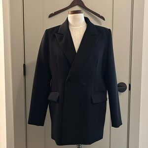 Meshki Black Double Breasted Oversized Blazer (xs)